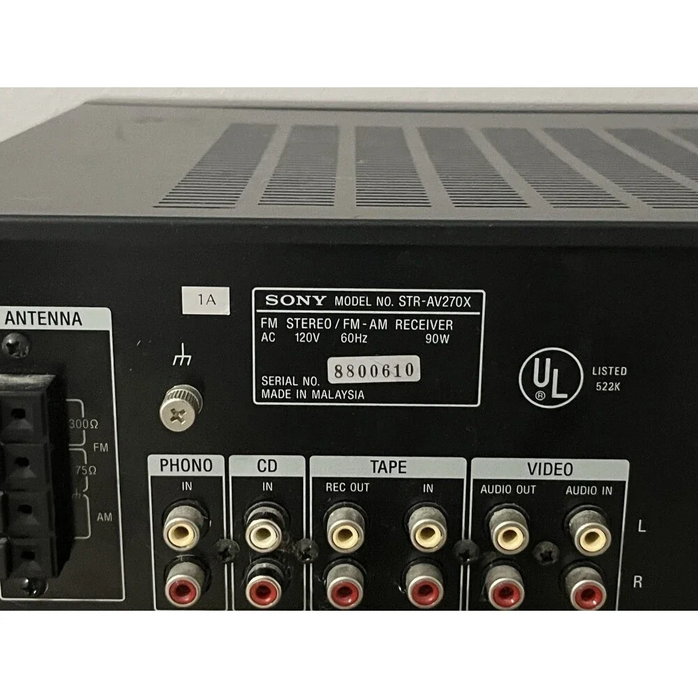 Sony STR-AV270X AM/FM Stereo Receiver Audio Video Control Center TESTED WORKING
